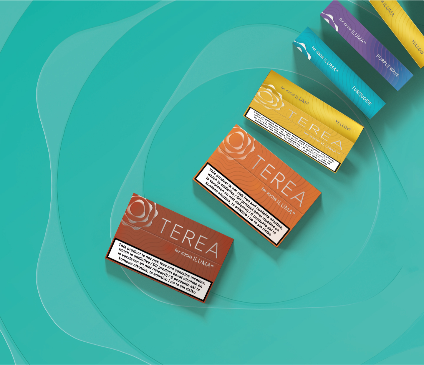 Packs of TEREA™ heat sticks.